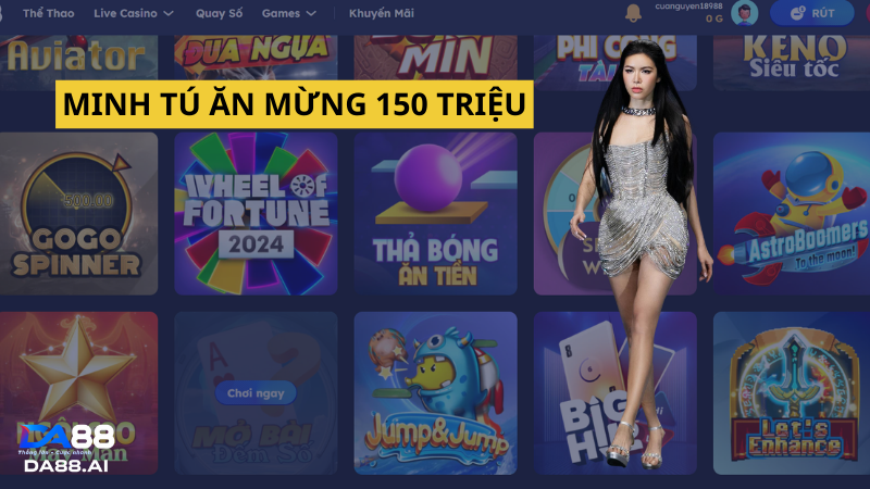 Minh Tú đã ăn mừng với số tiền thưởng 150 triệu đồng